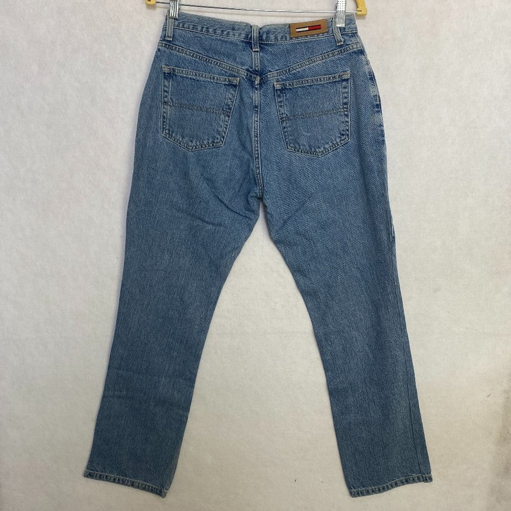 Y2K Jeans Tommy Hilfiger Womens Straight Leg High Rise Medium Wash Blue Size 8